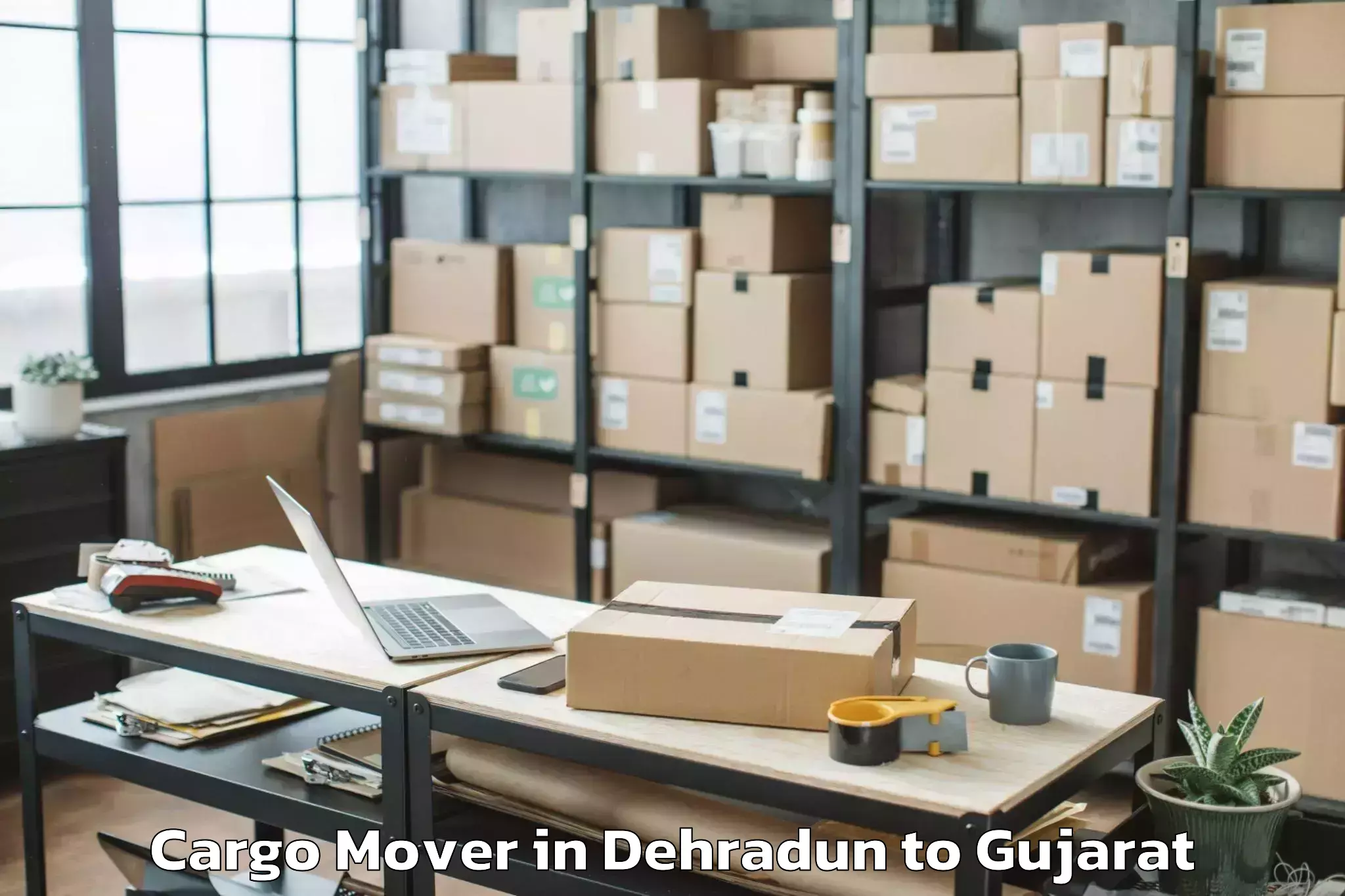 Easy Dehradun to Modasa Cargo Mover Booking